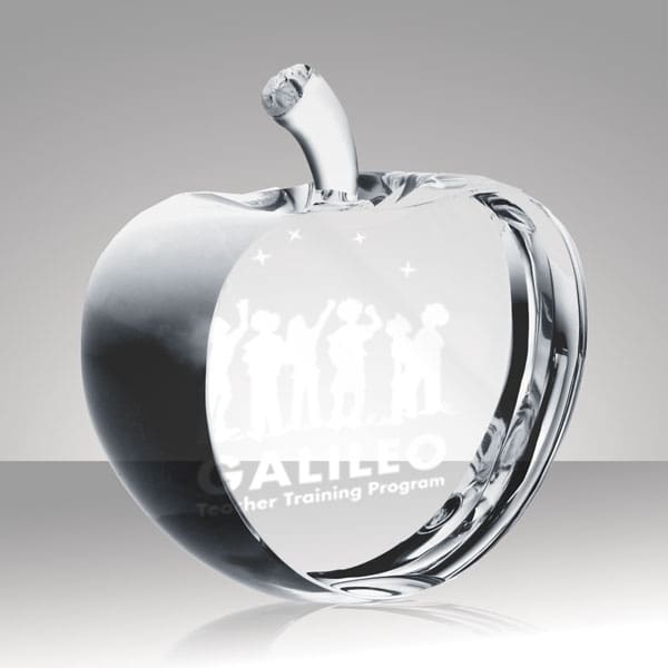 Crystal Glass Apple Slice