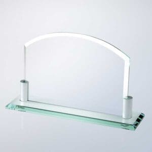 Crystal Glass Beveled Arch Horizontal