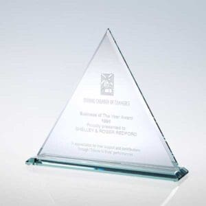 Glass Beveled Triangle