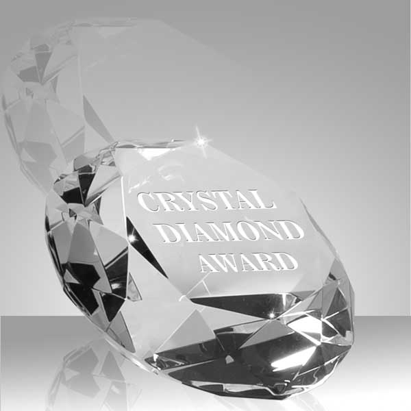 Glass Crystal Diamond Paperweight