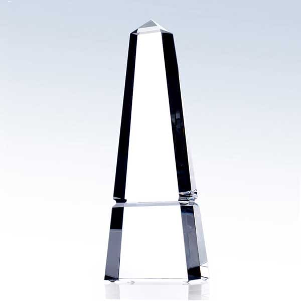 Crystal Glass Super Groove Obelisk