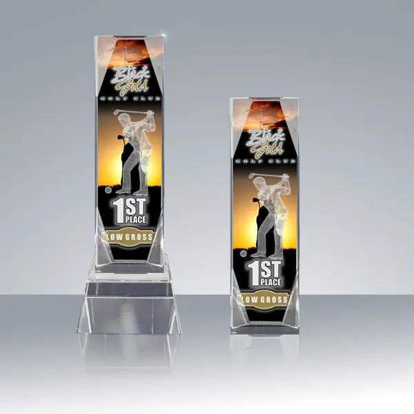 Glass Color 3d Golf Column